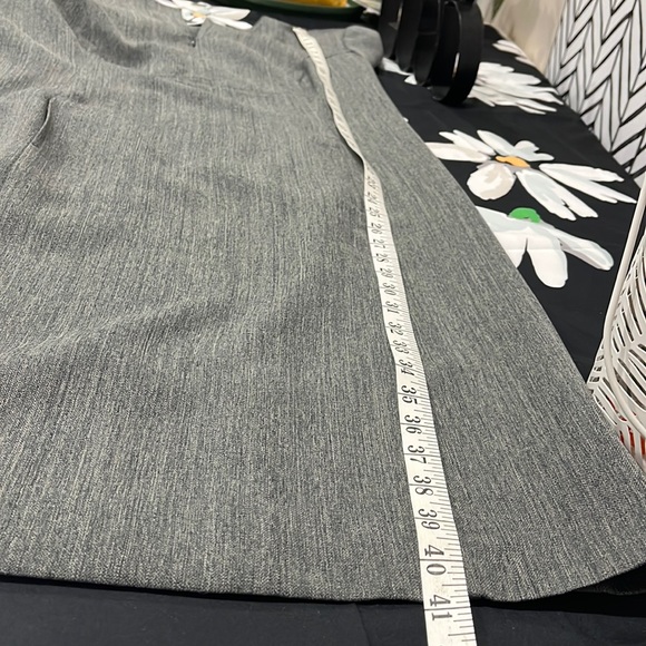 Grey Quarter-Length Sleeved Zipper Front Midi Dress, Sz12 - Picture 14 of 16